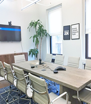 conference room with flatscreen television